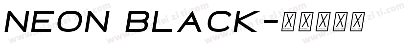 Neon Black字体转换